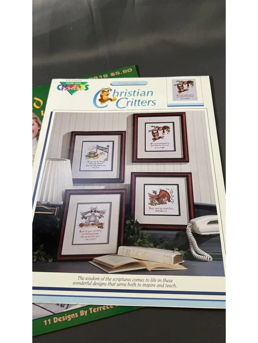 2 Christian-Themed Cross-Stitch Pattern Booklets Bundle